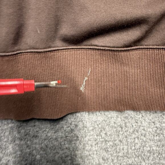 Vintage Nike Air Max 360 Full Zip Track Jacket Mens XL Brown/Crimson Red - Picture 11 of 11